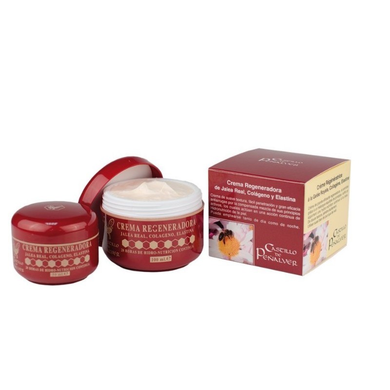 Crema Regeneradora – Antiarrugas Jalea Real, Colágeno, Elastina.