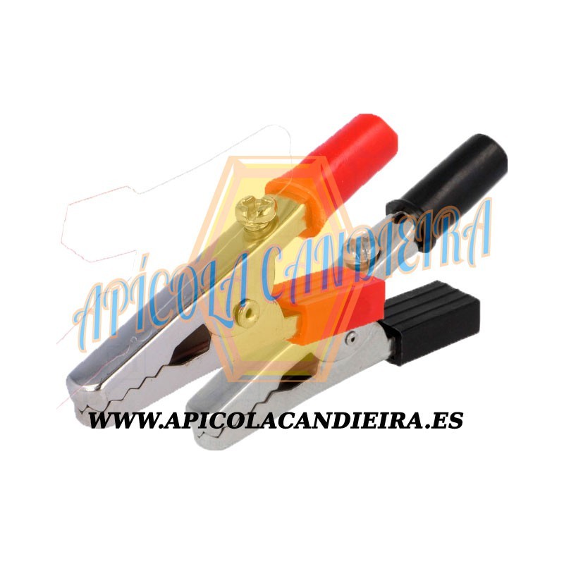 Pinza cocodrilo para cable, pareja