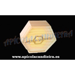 Caja madera miel en panal